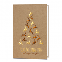 Ausgefallene Weihnachtskarten mit edler Gold- & Kupferfolienprägung
