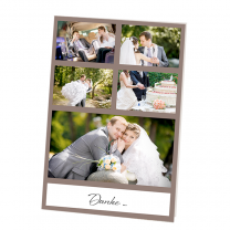 Dankeskarten "Hochzeit mit Foto"