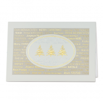 Edle Weihnachtskarten "Modern" mit festlicher Gold- & Silberfolienprägung