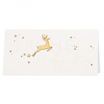 Elegante Weihnachtskarten mit edler Gold- & Weißfolienprägung