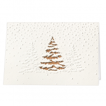 Elegante Weihnachtskarten "Kupfer" im festlichen Design
