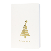 Goldene Weihnachtskarten mit edler Gold- & Silberfolienprägung