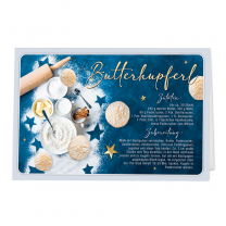 Rezeptkarten "Butterhupferl" im weihnachtslichen Design