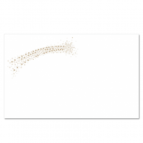 Schmuckkuvert "Komet - Gold" für die Weihnachtspost, selbstklebend (20 x 12,5 cm)
