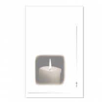 Sterbebilder / Trauerbildchen "Kerze"