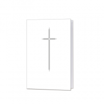 Sterbebilder & Totenzettel "Kreuz dreifach" auf feinem Kunstdruckpapier