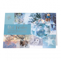 Stilvolle Weihnachtskarten mit edler Silberfolienprägung