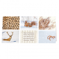 Internationale Weihnachtskarten "Eichhörnchen" im skandinavischen Design