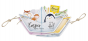 Fröhliche Babykarten "Wimpel" mit hübschen Papierbooten