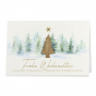 Besondere Weihnachtskarten mit Holzapplikation & edler Goldfolienprägung.