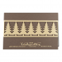 Besondere Weihnachtskarten mit ausgefallener Tannenbaum-Banderole & edler Goldfolienprägung