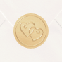 Verschlusssiegel & Briefsiegel "goldene Herzen" - leider nicht mehr lieferbar