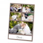 Dankeskarten "Hochzeit mit Foto" mit wählbaren individuellen Farbdesign 