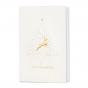 Edle Weihnachtskarte "Ornament" mit Blindprägung und glänzender Goldfolienprägung