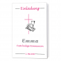 Klassische Einladungskarten "Emma" für die Kommunion/Konfirmation