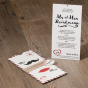 Einladungskarten "Mr. & Mrs." - Gestaltungsbeispiel Karteninnenseite