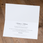 Elegante Einladungen "Silber mit Foto" - Gestaltungsbeispiel Karteninnenseiten