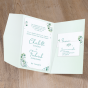 Elegante Hochzeitskarten "Mint" - Gestaltungsbeispiel Karteninnenseiten