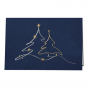 Elegante Weihnachtskarten mit edler Gold- Und Silberfolienprägung