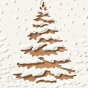 Elegante Weihnachtskarten "Kupfer" - Detailansicht