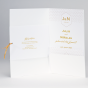 Extravagante Hochzeitskarten "Bronze" - Karteninnenansicht