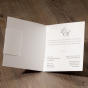 Hochzeitseinladungen "Taupe" - Gestaltungsbeispiel Karteninnenseiten als Querformat