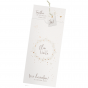 Romantische Hochzeitseinladung "Schmetterling" mit herausziehbarer Einsteckkarte und hübschem Anhänger
