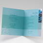 Hochzeitseinladungen "Blau" - Gestaltungsbeispiel Karteninnenseiten