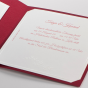 Hochzeitseinladungen "Bordeauxrot" - Gestaltungsbeispiel Karteninnenseite