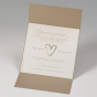 Edle Hochzeitseinladungen "Goldenes Herz" - Gestaltungsbeispiel Karteninnenseiten
