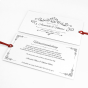 Hochzeitseinladungen "Rot" - Karteninnenansicht (Gestaltungsbeispiel)