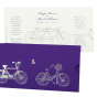 Edle Hochzeitskarten "Fahrrad" - Gestaltungsbeispiel Karteninnenseite