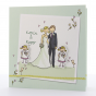 Hübsche Hochzeitskarten "Patchwork-Familie" - Gestaltungsbeispiel zwei Mädchen