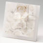 Edle Hochzeitskarten "Weiße Rosen" im romantischen Design