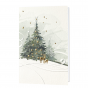 Klassische Weihnachtskarte mit edler Gold- & Weißfolienprägung