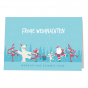Lustige & witzige Weihnachtskarten mit fröhlichem Weihnachtsmotiv