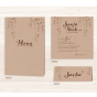 Luxuriöse Tischkarten, Menü- und Save-the-Date-Karten aus diesem Set