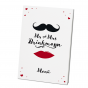 Menükarten ""Mr. & Mrs." aus modernem Aquarellkarton mit pfiffiger Gestaltung
