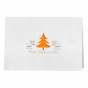 Moderne Weihnachtskarten "Trend" - Einlegeblatt Orange