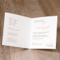 Moderne Hochzeitseinladungen "Altrosa" - Gestaltungsbeispiel Karteninnenseiten