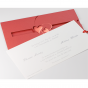 Romantische Hochzeitseinladungskarten - Gestaltungsbeispiel Einschiebekarte