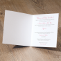 Romantische Hochzeitseinladungen - Gestaltungsbeispiel Karteninnenseiten