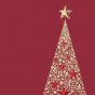 Rote Weihnachtskarten "Geschäftsprtner" - Detailansicht