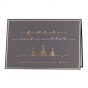 Silbergraue Weihnachtskarten mit edler Kupferfolienprägung