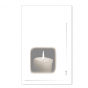 Sterbebilder / Trauerbildchen "Kerze" im stimmungsvollen Design