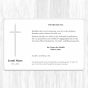 Trauerdanksagungen "Kreuz dreifach" auf Premiumkarton