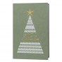 Weihnachtskarte mit edler Goldfolienprägung im klassischen Design