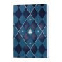 Weihnachtskarten "Edel" aus attraktivem dunkelblauen Metallic-Karton mit edler Blau- und Silberfolienprägung