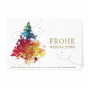 Weihnachtskarten "Farbenfroh" mit edler Goldfolienprägung - Spendenkarte
