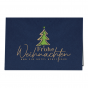 Elegante Weihnachtskarten "Blau / Grün" mit edler Goldfolienprägung & Laserstanzung